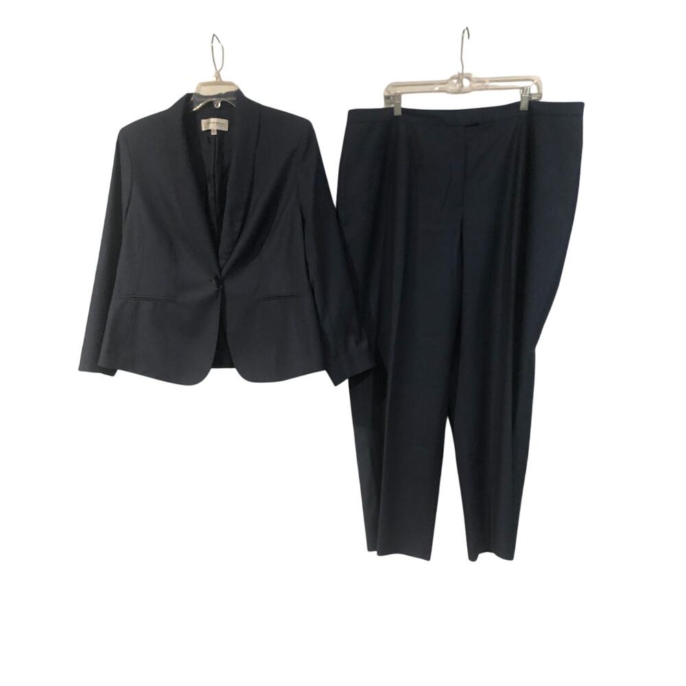 EUC Jones New York Suit Separates Navy Size 16W Jacket 22W Suit Pants